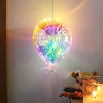 Personalised Iridescent LED Hanging Balloon Light, 4 of 4
