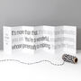 Thank You You're Wonderful Fold Out Banner Card, thumbnail 2 of 5
