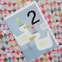Gold Foiled Ducklings 2nd Birthday Card, thumbnail 4 of 5