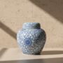 Ginger Jar Pot Raalte White Blue Ceramic Porcelain, thumbnail 3 of 5