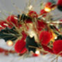 Holly And Berry Christmas Fairy Light String, thumbnail 2 of 4