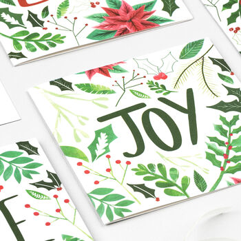 Joy Foliage Christmas Card, 10 of 11