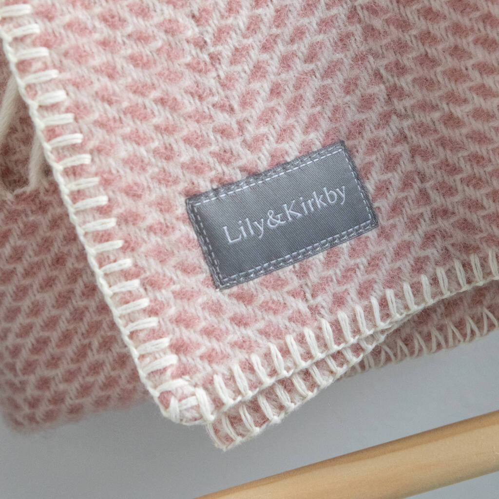 Pure New Wool Plain Pram Blankets By Lily&Kirkby