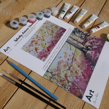 Autumnal Watercolour Art Box Learn To Paint, 7 of 12