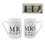 Silver Anniversary 25 Years Mr And Mrs Always Right Mugs, thumbnail 2 of 5