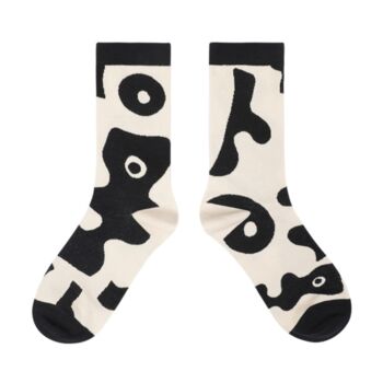 Abstract Shapes Illustration Mid Calf Length Socks, 2 of 3