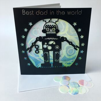 Fathers Day Card Laser Cut Topiary, 5 of 6