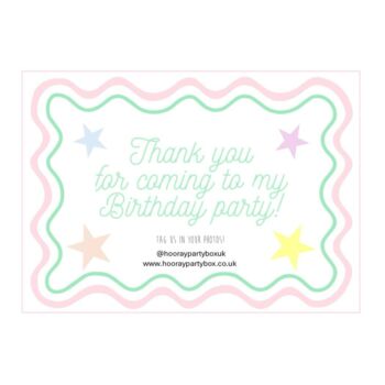 Pastel Party Bags And Optional Thank You Card Inserts, 2 of 2