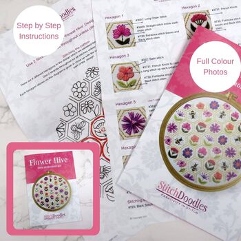 Flower Hive Hand Embroidery Kit, 9 of 12