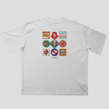 Arsenal Beer Mats Oversized T Shirt, 2 of 10