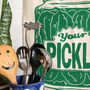 Pickle Jar Cotton Funny Tea Towel, thumbnail 2 of 3