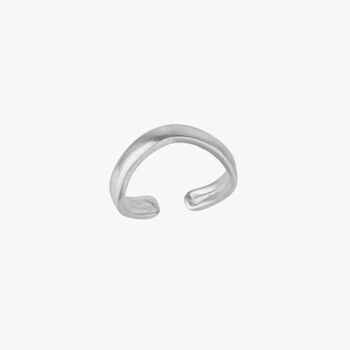 Elegance Silver Wavy Ring, 2 of 6