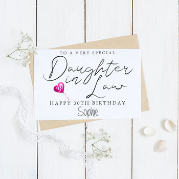 Personalised Daughter In Law Birthday Card, 2 of 2