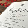 Personalised Christmas Card For Husband, thumbnail 4 of 4