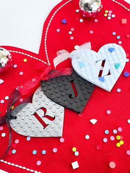 Heart Shaped Lego® Compatible Decoration, 2 of 5