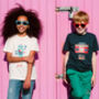 Boombox Retro Positivity Unisex Kids T Shirt, thumbnail 3 of 7