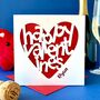 Papercut Personalised Valentine's Card, thumbnail 2 of 4