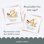 Personalised Any Age Sunflowers Gingham Birthday Card, thumbnail 2 of 3