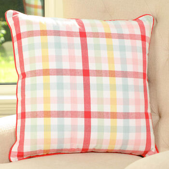 Extra Large Gingham Scatter Cushion, 4 of 6