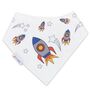 Dotty Fish Space Rocket Soft Leather Baby Shoes With Barefoot Soles, thumbnail 9 of 11
