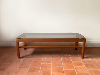 Mid Century Solid Teak Coffee Table By Myer, 7 of 12