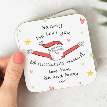 Personalised Christmas Mug 'Nanny Love You This Much', 5 of 5