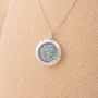Stainless Steel Crushed Opal Living Locket, thumbnail 1 of 5