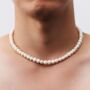 Mens Freshwater Pearl Chain Necklace, thumbnail 1 of 8