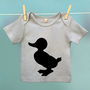 Mummy And Me Twinning Duck / Duckling Tshirt Top Set, thumbnail 6 of 7