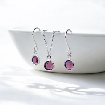 Swarovski Crystal Birthstone Jewellery Set, 4 of 8