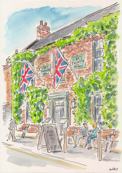 Wedding Venue Personalised Illustration, 8 of 8