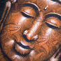 Buddha Painting Copper Brocade Detail, thumbnail 3 of 6