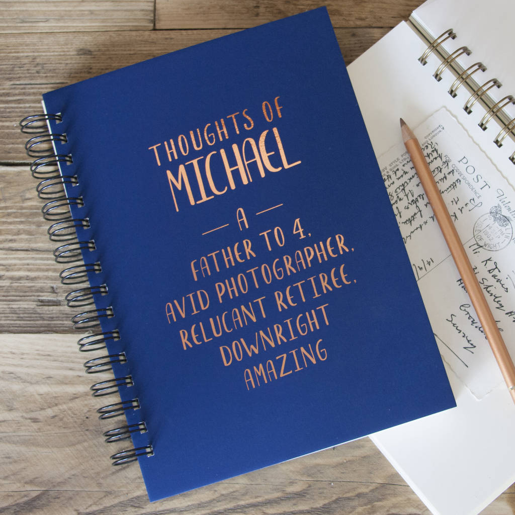 Personalised Characteristics Memory Book By Make Note