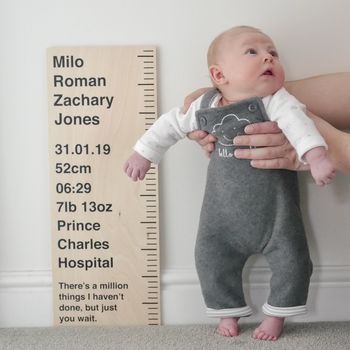 Personalised Wooden Birth Ruler, 5 of 12