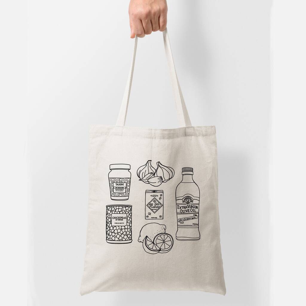 Hummus Tote Bag By Quite Nice Clothing