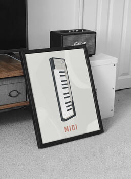 Midi Keyboard Print | Music Producer Poster, 3 of 5
