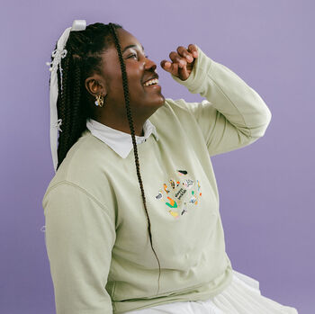 Always Peckish Embroidered Sweatshirt, 8 of 11