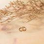 18k Gold Sterling Silver Cz Hoop Earrings For Women, thumbnail 9 of 9
