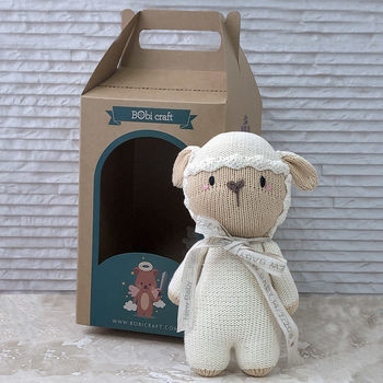 Baby Lamb First Teddy Personalised, 6 of 11