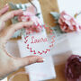 Acrylic Rose Gold Table Place Name, thumbnail 9 of 12