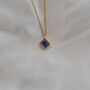 Rose Gold Pendant Birthstone Necklace September Sapphire, thumbnail 1 of 6
