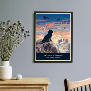 Coastal Cockapoo Or Poodle Print. A Dog Lovers Gift, 4 of 12