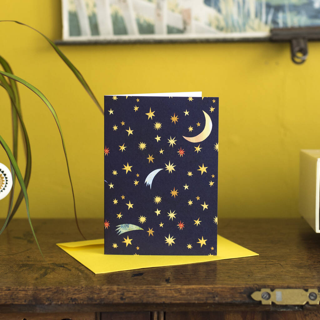 Starry Night Greetings Card, 1 of 6