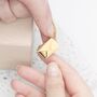 Personalised Secret Message Gold Envelope Necklace, thumbnail 8 of 12