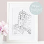 Personalised Christening Venue Sketch Gift, thumbnail 1 of 10