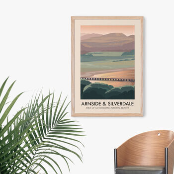 Arnside And Silverdale Aonb Travel Poster Art Print, 4 of 8