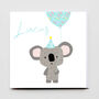 Happy Birthday Super Cute Koala Girl/ Boy Greeting Card, thumbnail 4 of 6