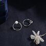 Double Circle White Opal Ear Jacket, thumbnail 6 of 11