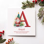 Personalised Red Christmas Card For Child, thumbnail 4 of 7