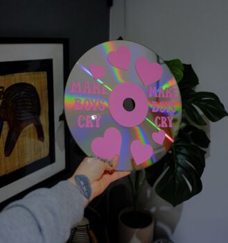 Make Boys Cry Upcycled 12' Laser Disc Decor, 3 of 6